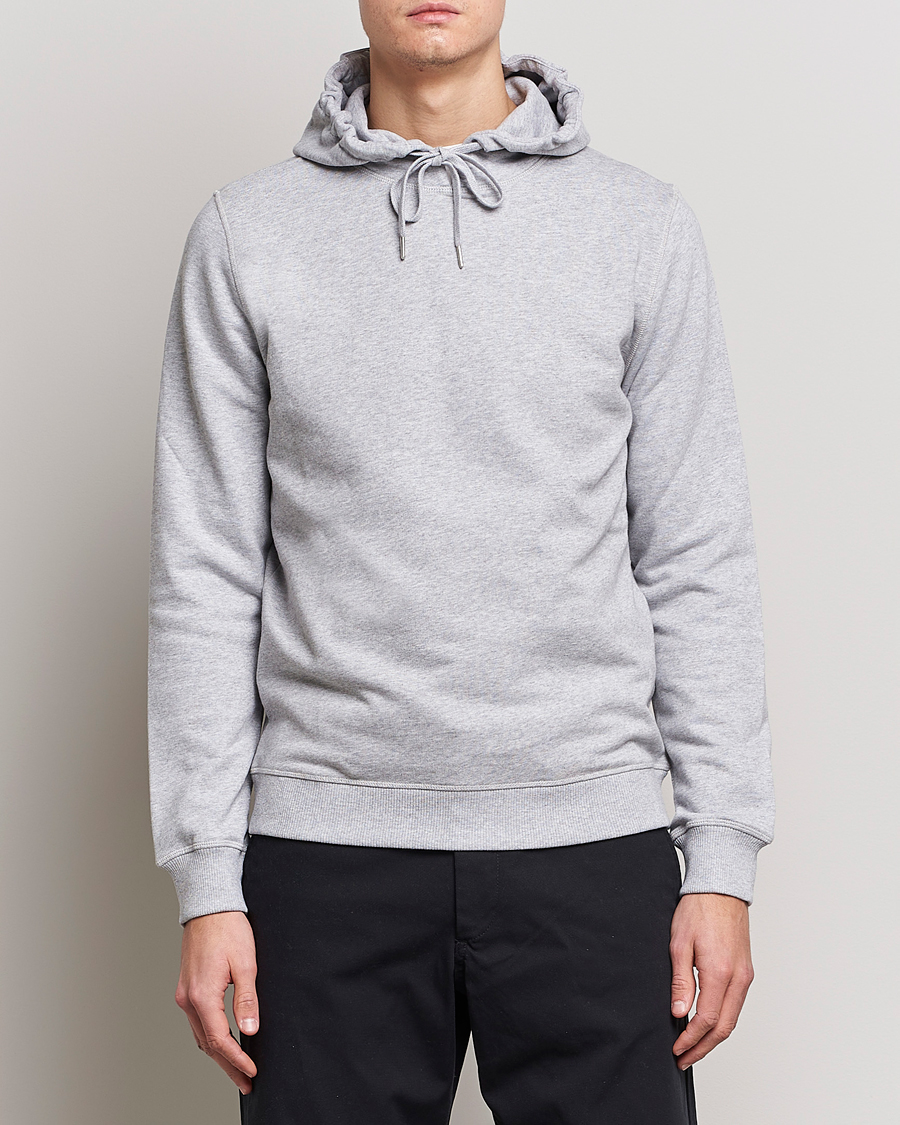 Hombres | Jerséis y prendas de punto | Stenströms | Cotton College Hoodie Grey