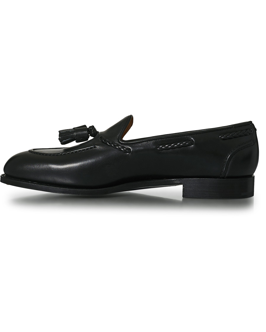 Hombres | Edward Green Belgravia Tassel Loafer Black Calf | Edward Green | Belgravia Tassel Loafer Black Calf