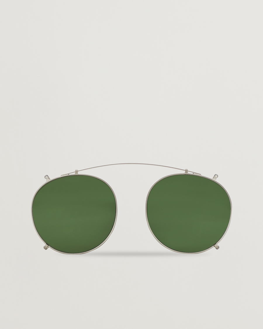 Hombres | Gafas de sol | TBD Eyewear | Clip-ons Silver/Bottle Green