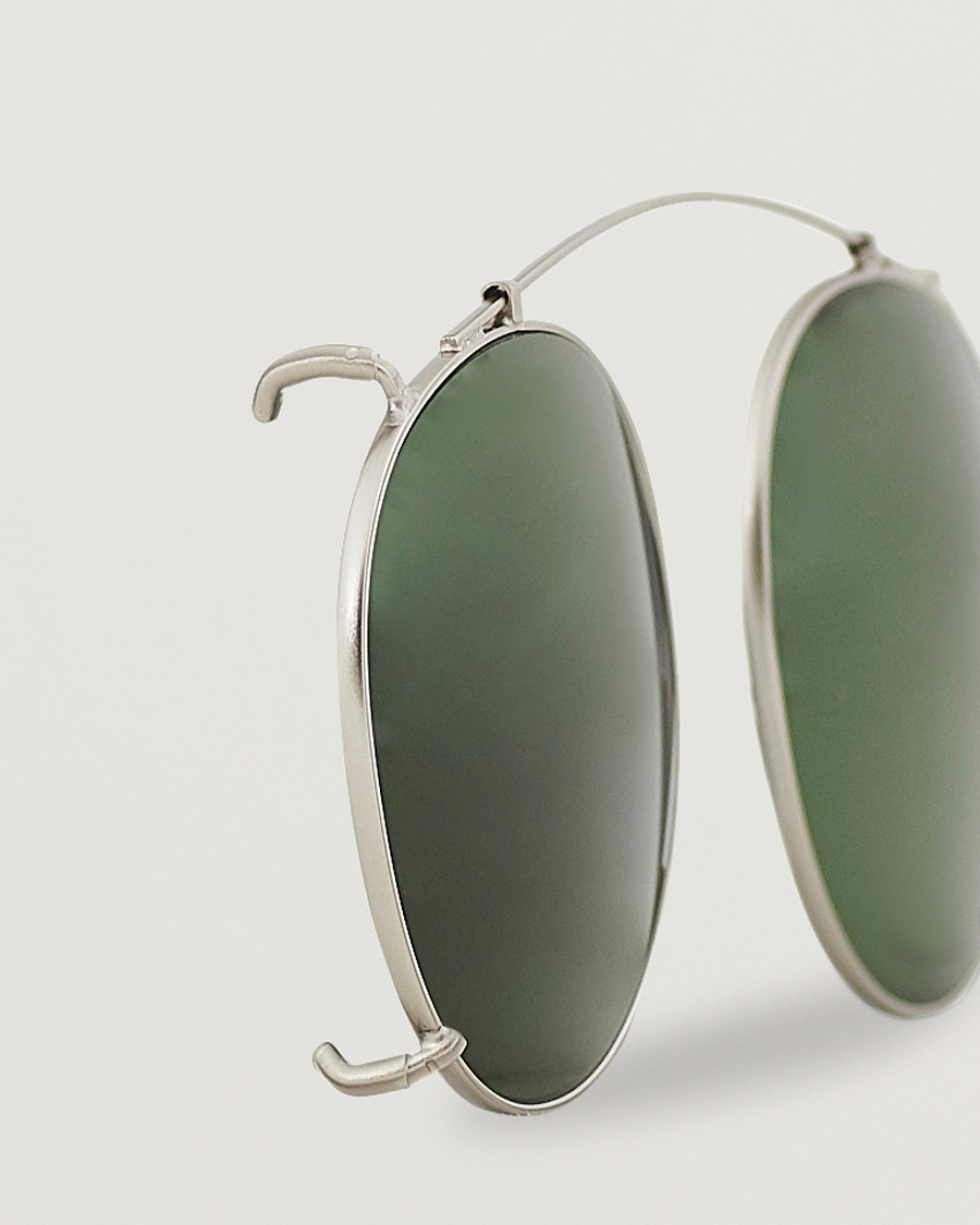 Hombres | Gafas de sol | TBD Eyewear | Clip-ons Silver/Bottle Green