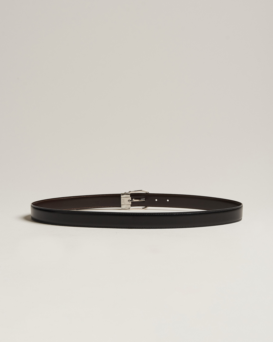 Hombres | Cinturones | Montblanc | Reversible Horseshoe Buckle 30mm Belt Black/Brown
