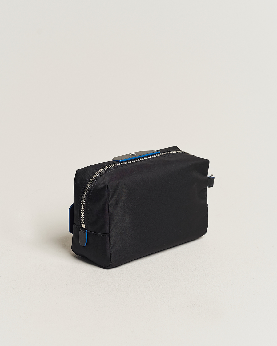 Hombres | Montblanc Blue Spirit Case Medium Wash Bag Black/Blue | Montblanc | Blue Spirit Case Medium Wash Bag Black/Blue