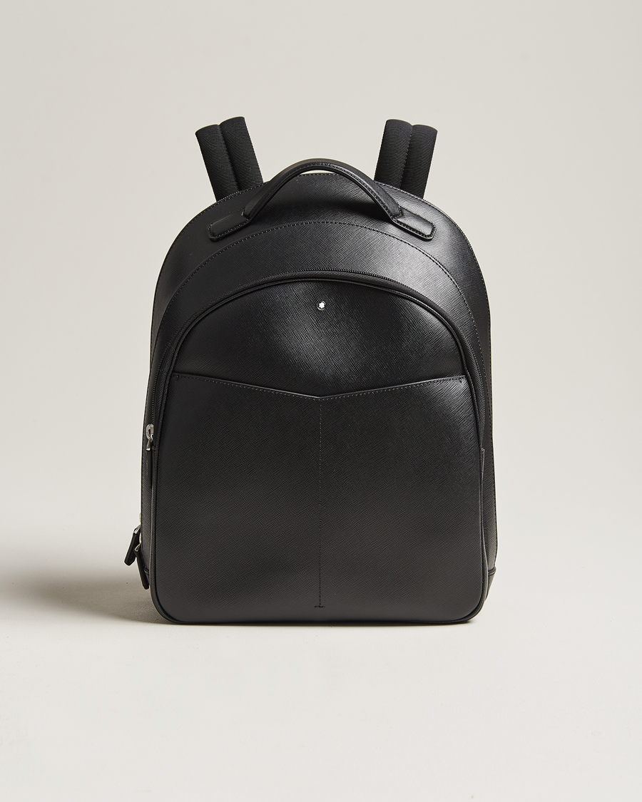 Hombres | Montblanc Sartorial Backpack Medium 3 Comp Black | Montblanc | Sartorial Backpack Medium 3 Comp Black
