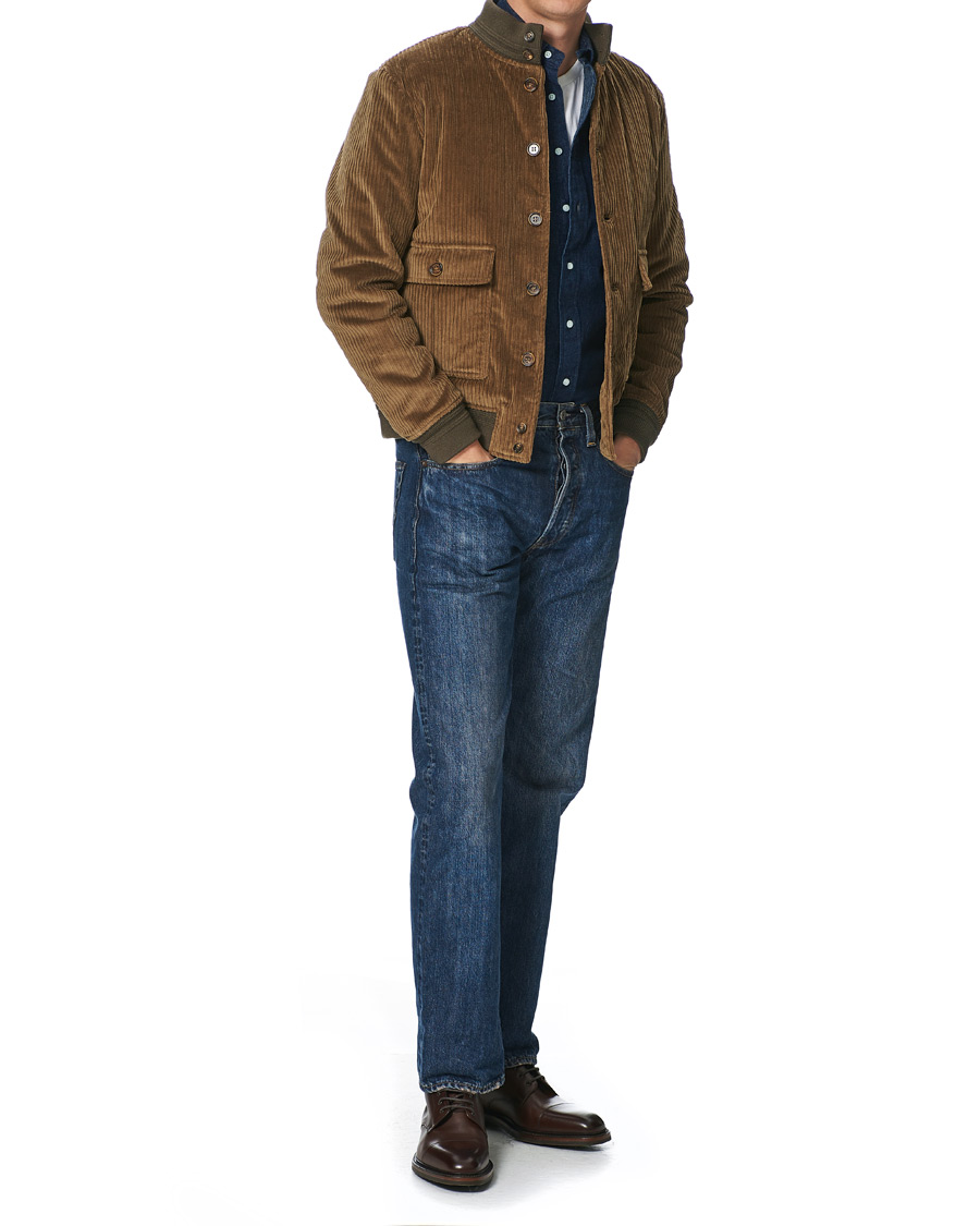 Hombres | Camisas | Gitman Vintage | Button Down Denim Shirt Dark Indigo