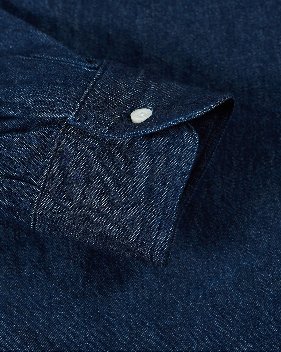 Hombres | Camisas | Gitman Vintage | Button Down Denim Shirt Dark Indigo