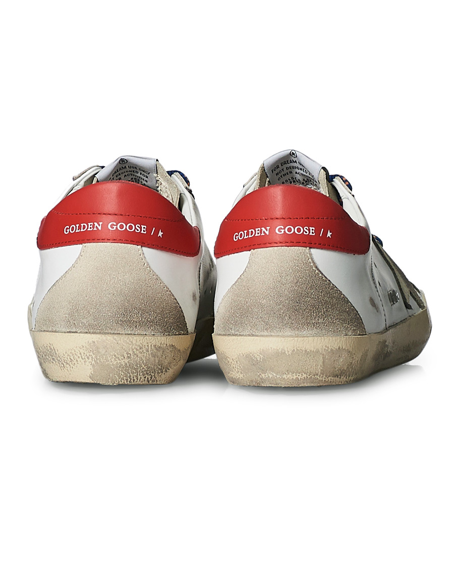 Hombres | Golden Goose Deluxe Brand Super-Star Sneaker White/Red | Golden Goose | Deluxe Brand Super-Star Sneaker White/Red