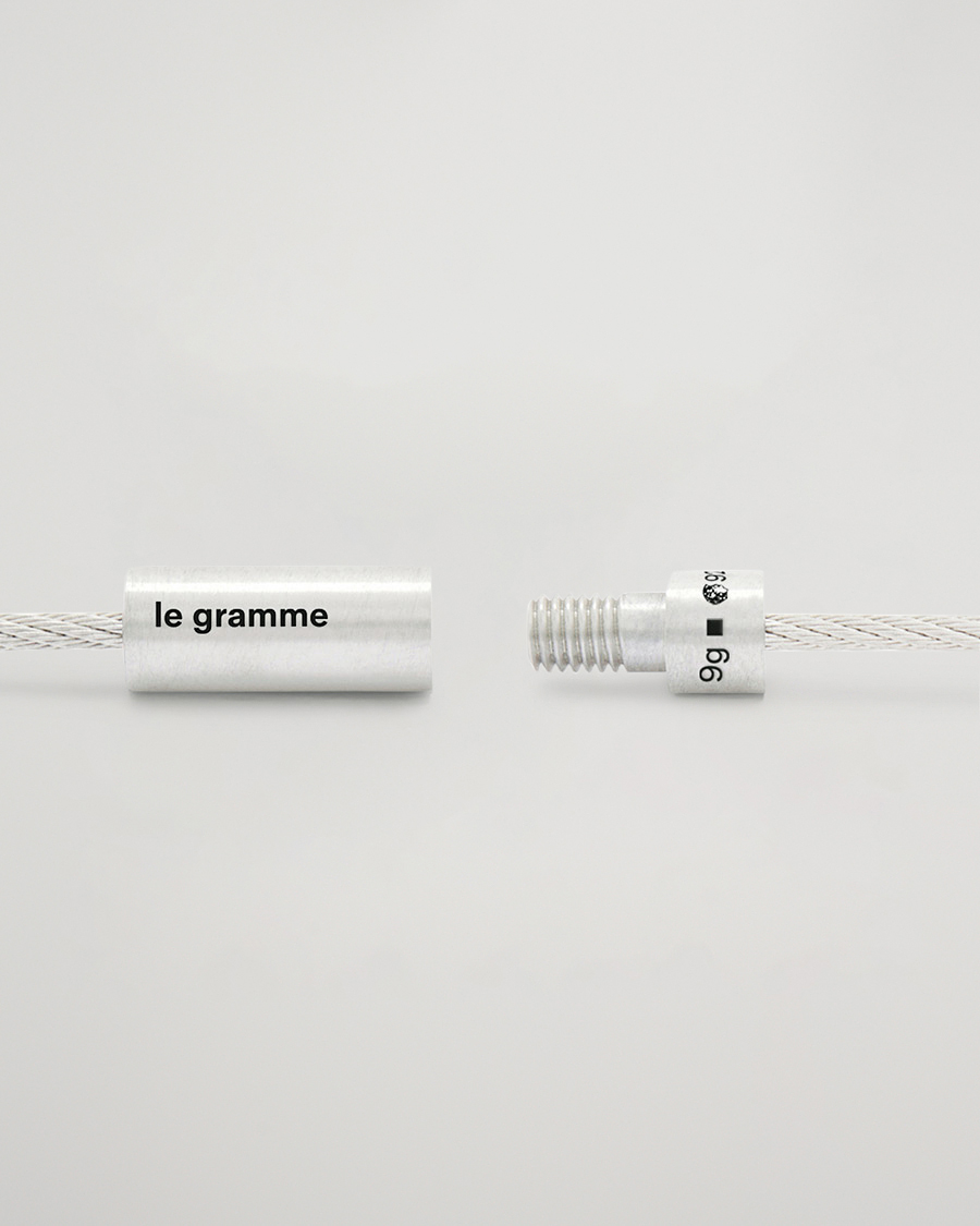 Hombres | LE GRAMME Double Cable Bracelet Sterling Silver 9g | LE GRAMME | Double Cable Bracelet Sterling Silver 9g