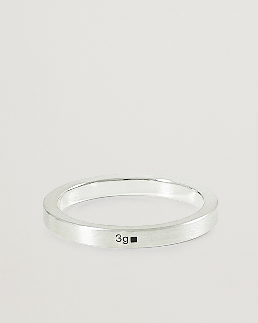Hombres | Joyas | LE GRAMME | Ribbon Brushed Ring Sterling Silver 3g