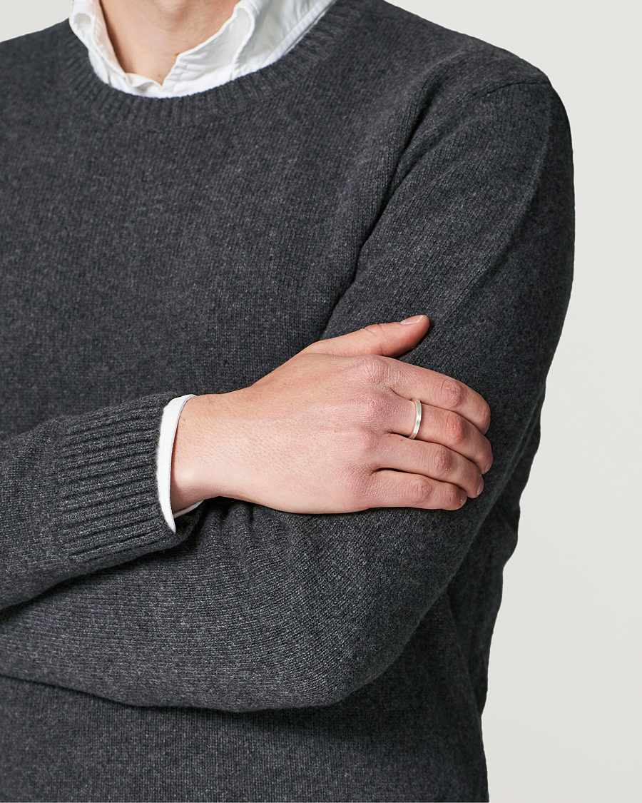 Hombres | Mid Season Sale | LE GRAMME | Ribbon Brushed Ring Sterling Silver 3g