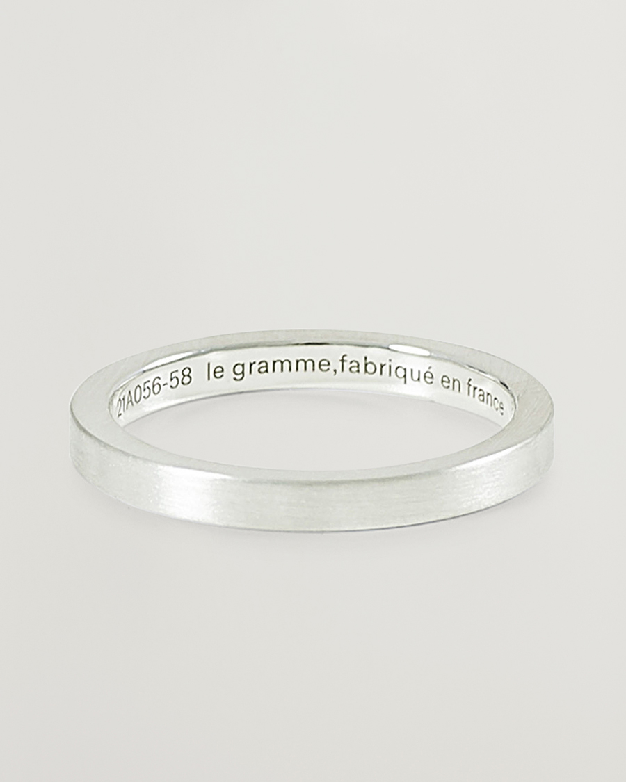 Hombres | Joyas | LE GRAMME | Ribbon Brushed Ring Sterling Silver 3g