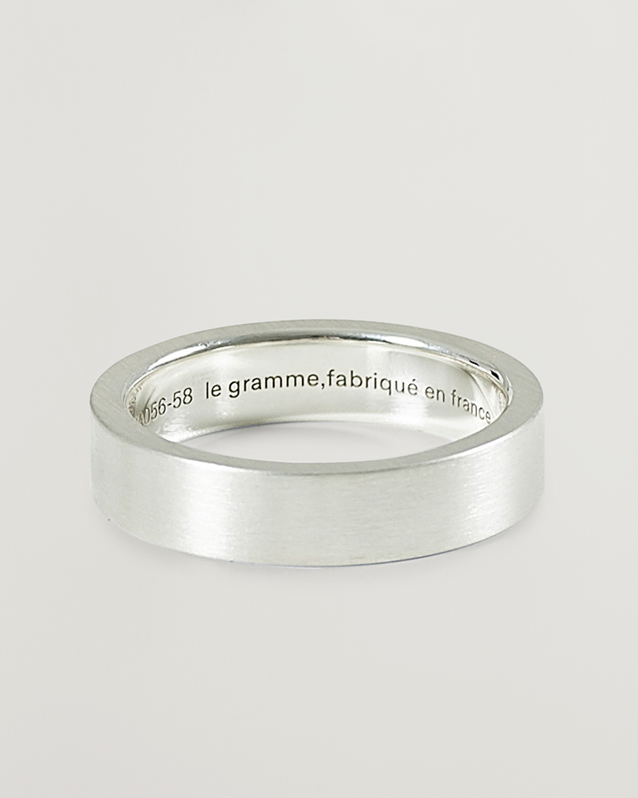 Hombres | Joyas | LE GRAMME | Ribbon Brushed Ring Sterling Silver 7g