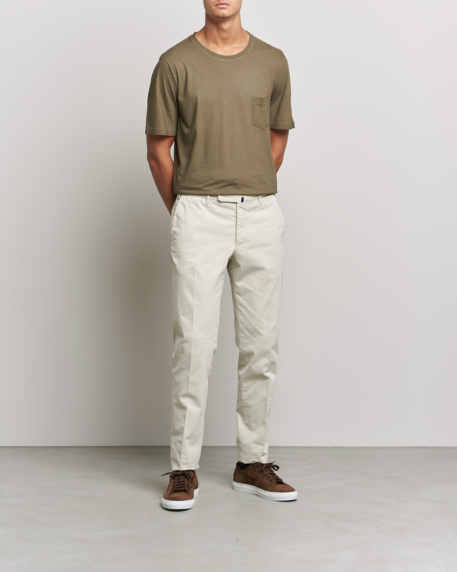 Hombres | Camisetas | Massimo Alba | Panarea Watercolor T-Shirt Military