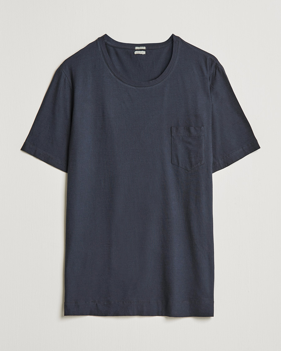 Hombres | Camisetas | Massimo Alba | Panarea Watercolor T-Shirt Washed Black