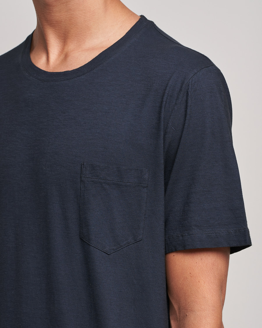 Hombres | Camisetas | Massimo Alba | Panarea Watercolor T-Shirt Washed Black