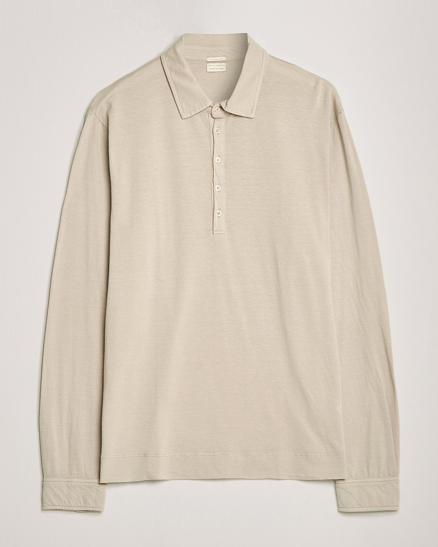 Hombres | Jerséis y prendas de punto | Massimo Alba | Ischia Cotton/Cashmere Polo Light Beige