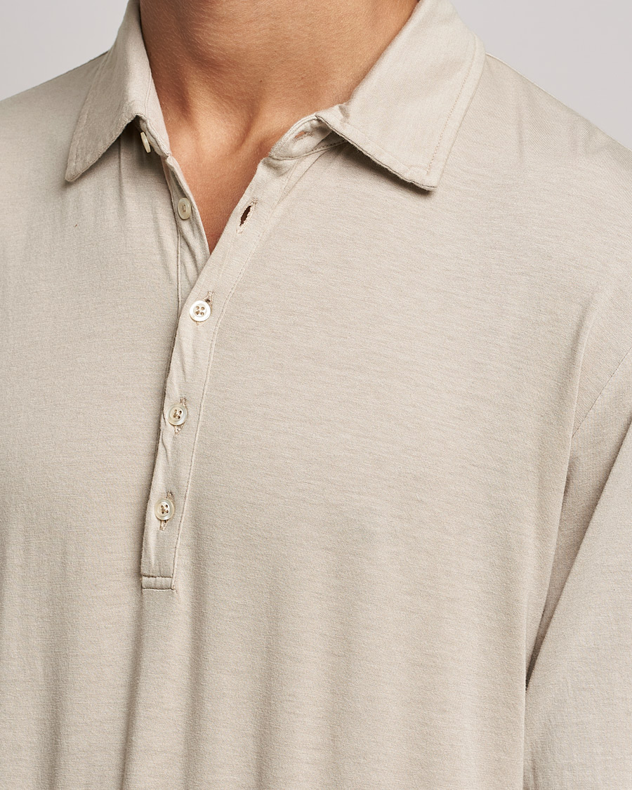Hombres | Jerséis y prendas de punto | Massimo Alba | Ischia Cotton/Cashmere Polo Light Beige