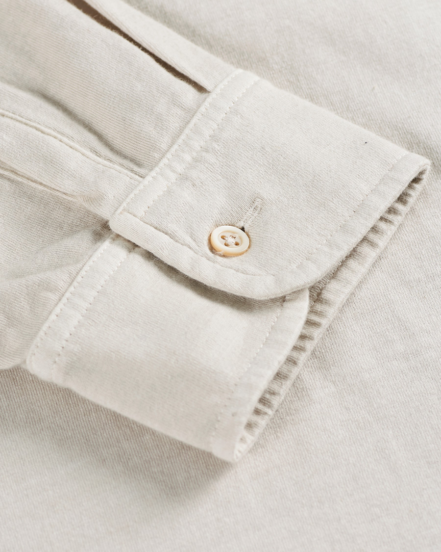 Hombres | Jerséis y prendas de punto | Massimo Alba | Ischia Cotton/Cashmere Polo Light Beige