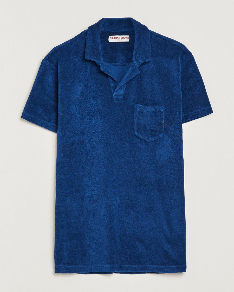 Hombres | Polos | Orlebar Brown | Terry Polo Blue Wash