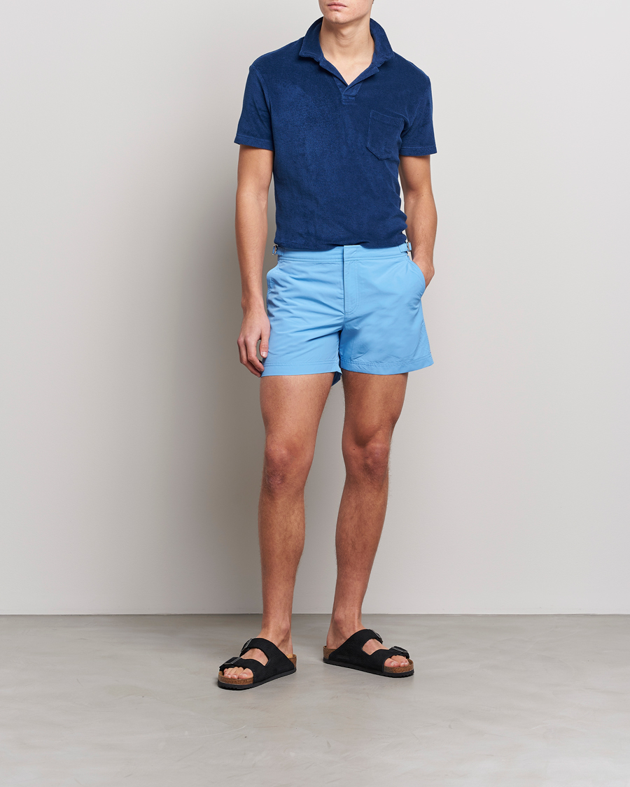 Hombres | Polos | Orlebar Brown | Terry Polo Blue Wash
