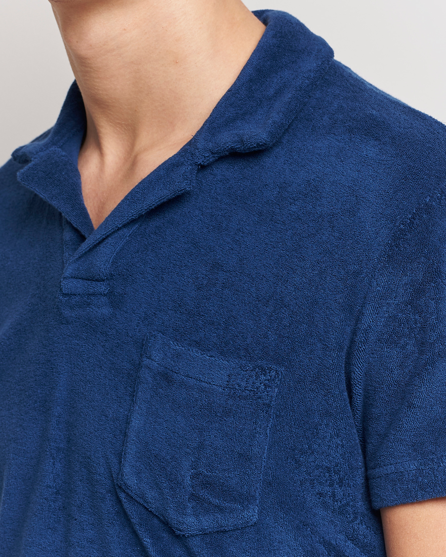 Hombres | Polos | Orlebar Brown | Terry Polo Blue Wash