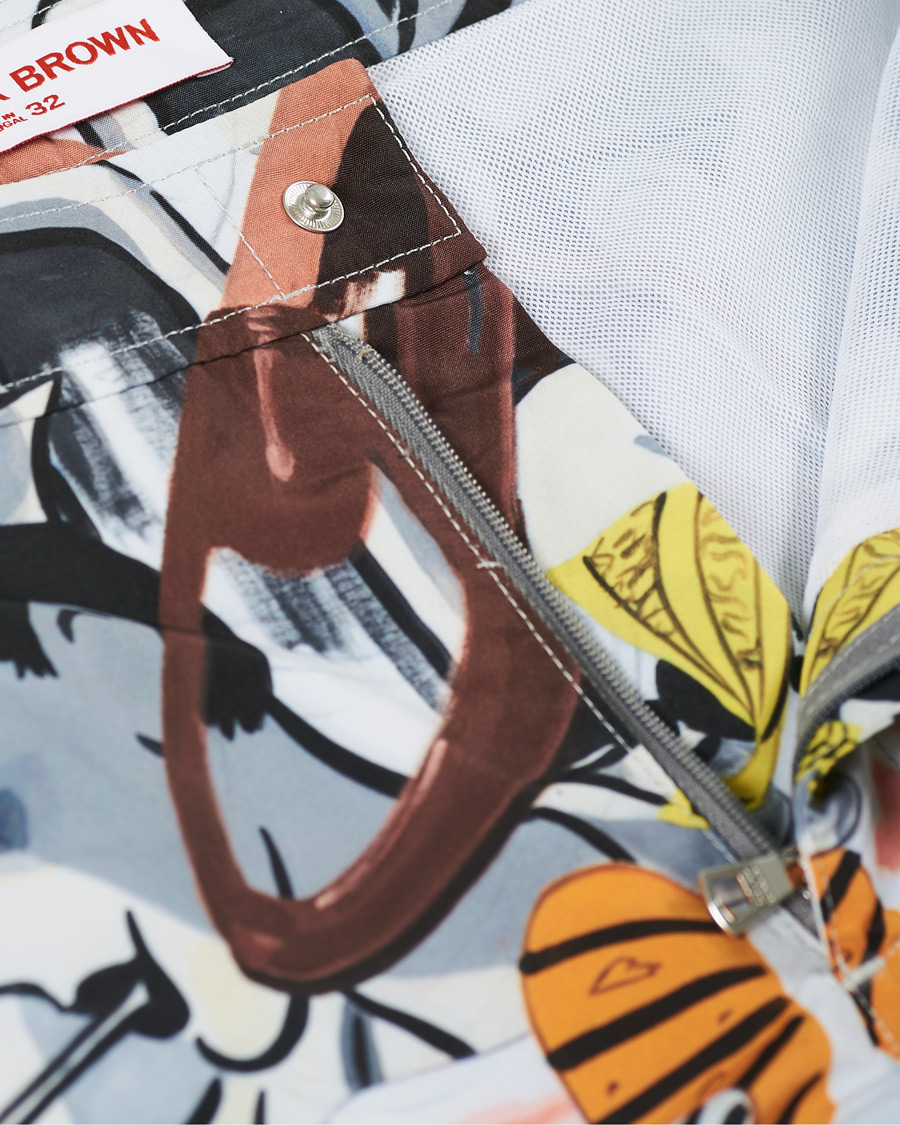 Hombres | Bañadores | Orlebar Brown | Bulldog x David Salle Diving Swim Shorts Multi