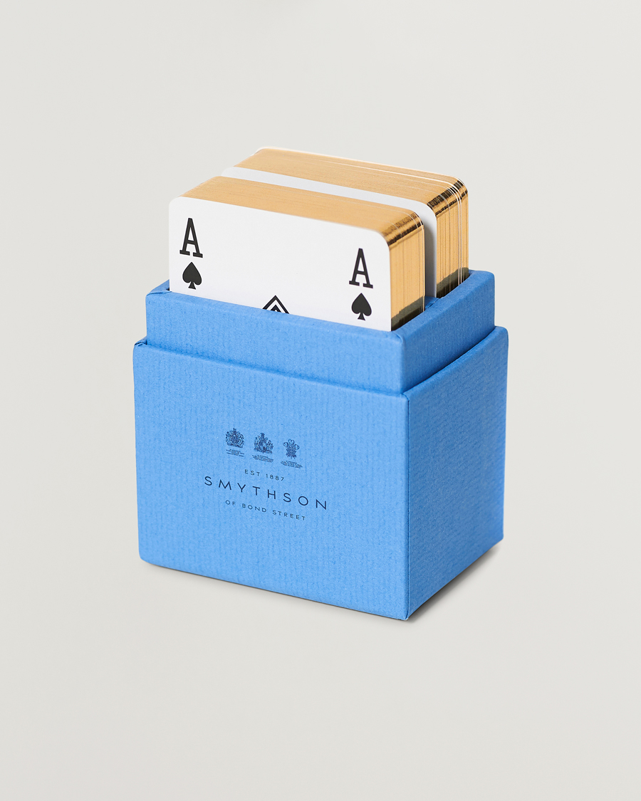 Hombres | Hogar | Smythson | SmythsonPlaying CardNile Blue