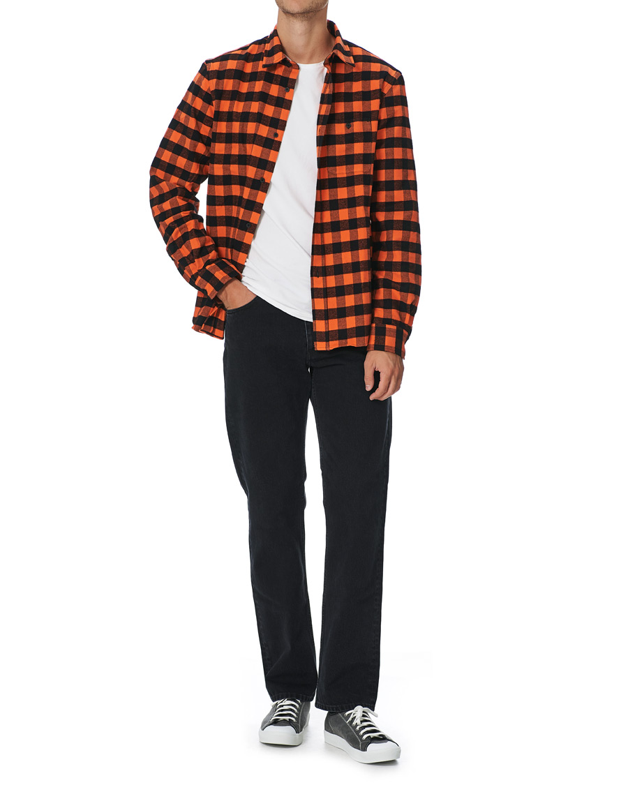 Hombres | Camisas | KENZO | Flannel Shirt Orange Check