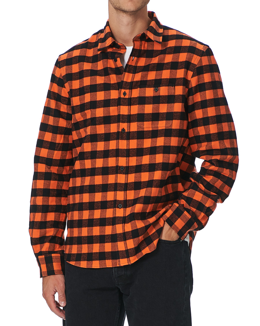 Hombres | Camisas | KENZO | Flannel Shirt Orange Check