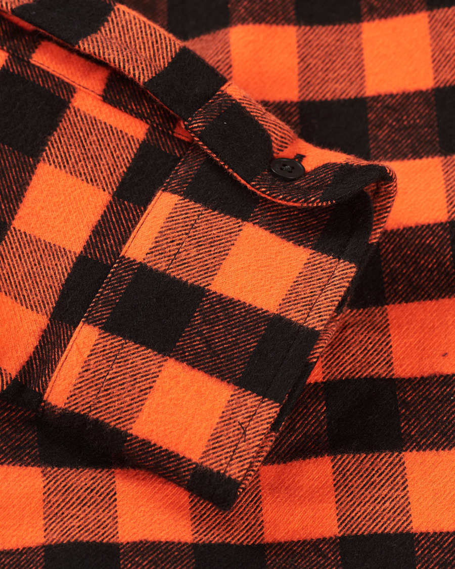 Hombres | Camisas | KENZO | Flannel Shirt Orange Check