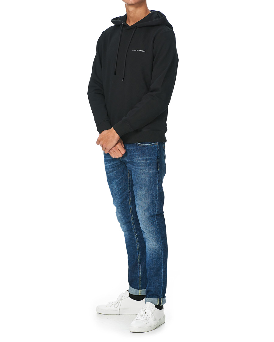 Hombres | Jerséis y prendas de punto | Tiger of Sweden | Dominick Cotton Hoodie Black
