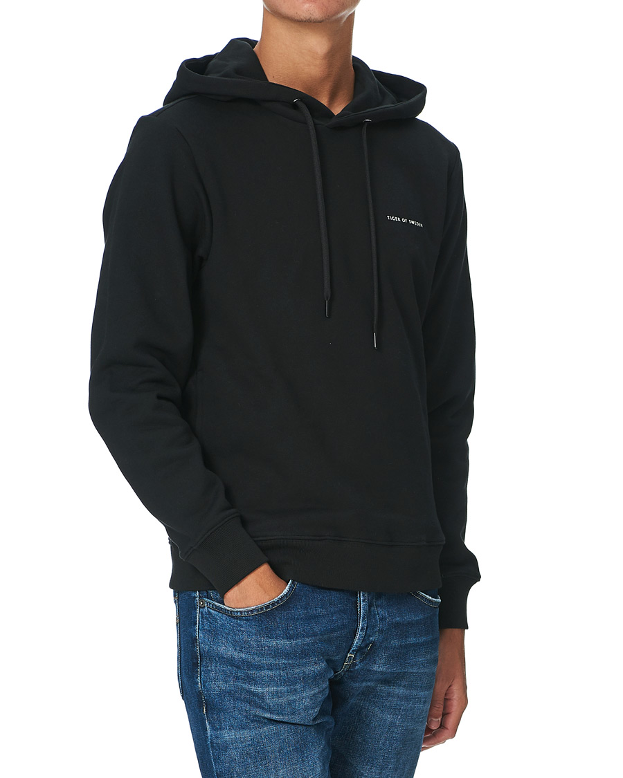 Hombres | Jerséis y prendas de punto | Tiger of Sweden | Dominick Cotton Hoodie Black