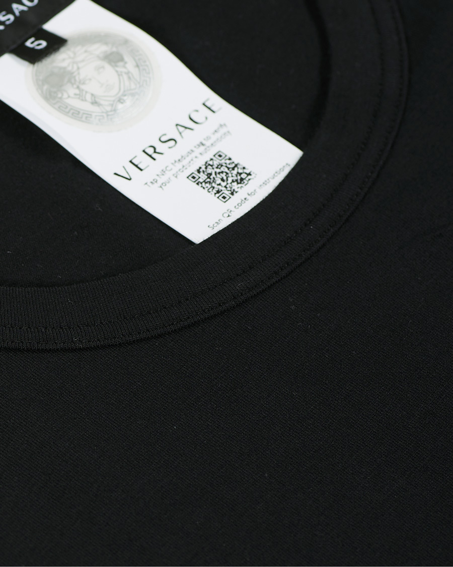 Hombres | Camisetas | Versace | Logo Tee Black