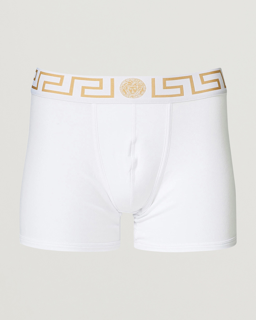 Hombres | Ropa interior y calcetines | Versace | Greca Boxer Briefs White