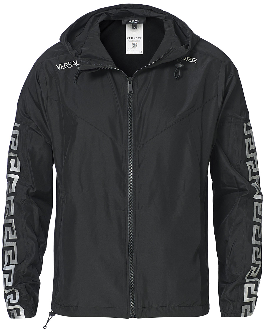 Hombres | Abrigos y chaquetas | Versace | Monogram Hooded Jacket Black