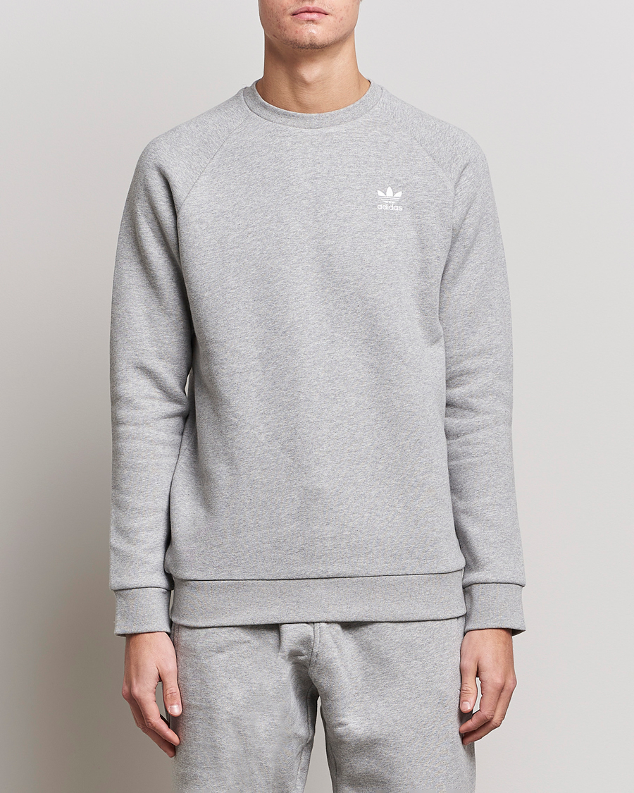 Hombres | Jerséis y prendas de punto | adidas Originals | Essential Trefoil Sweatshirt Grey