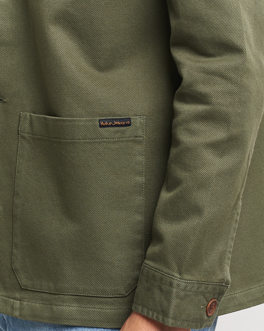 Hombres | Camisas | Nudie Jeans | Barney Worker Overshirt Olive