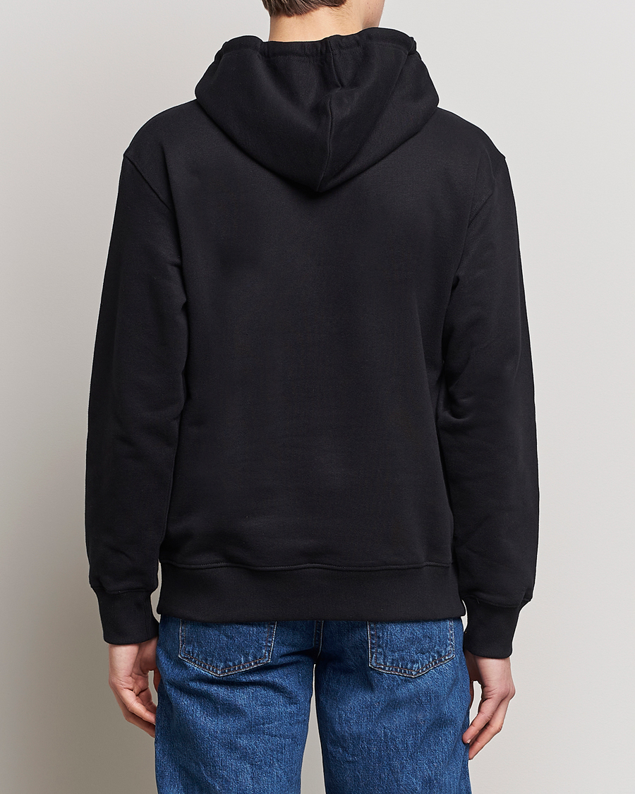 Hombres | Jerséis y prendas de punto | Nudie Jeans | Franke Logo Hoodie Black