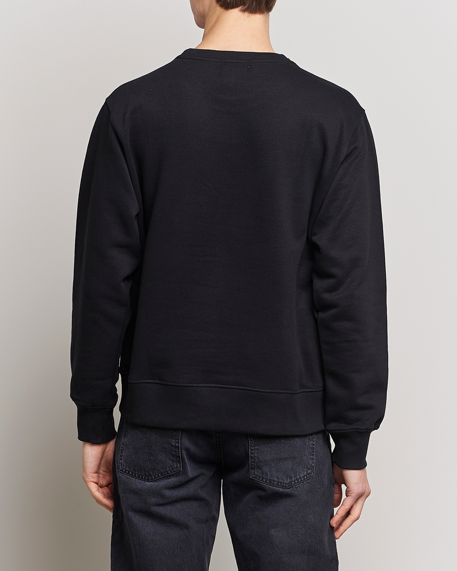 Hombres | Jerséis y prendas de punto | Nudie Jeans | Frasse Logo Sweatshirt Black
