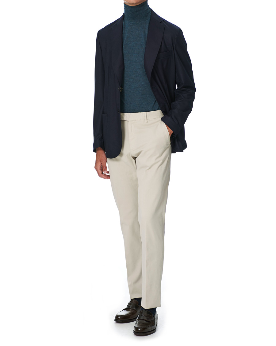 Hombres | Blazers | Brioni | Deconstructed Flannel Blazer Navy