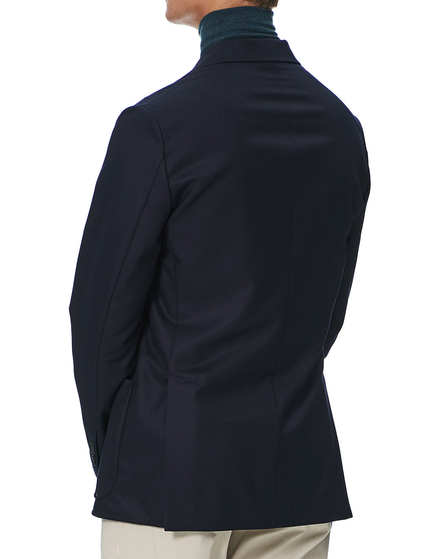 Hombres | Blazers | Brioni | Deconstructed Flannel Blazer Navy