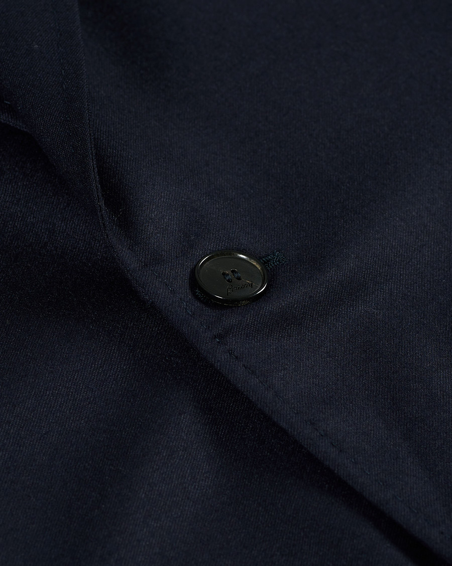 Hombres | Blazers | Brioni | Deconstructed Flannel Blazer Navy