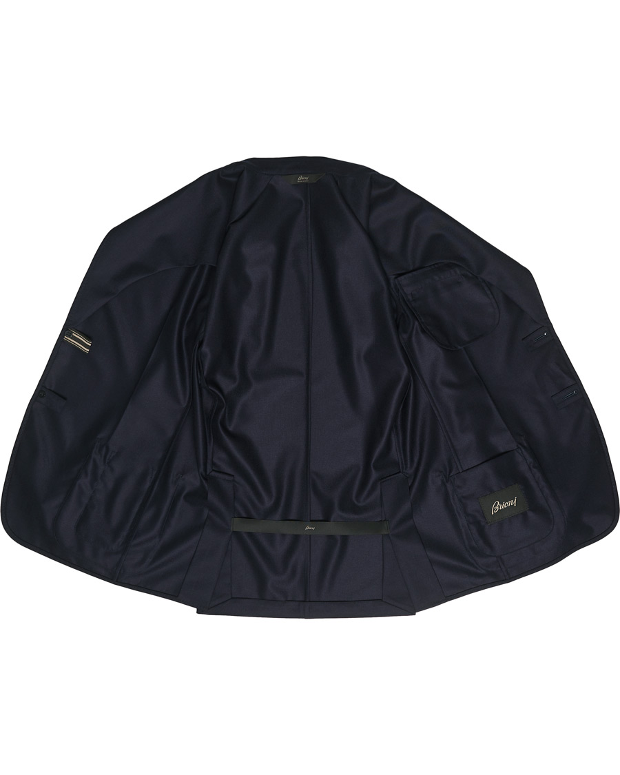 Hombres | Blazers | Brioni | Deconstructed Flannel Blazer Navy