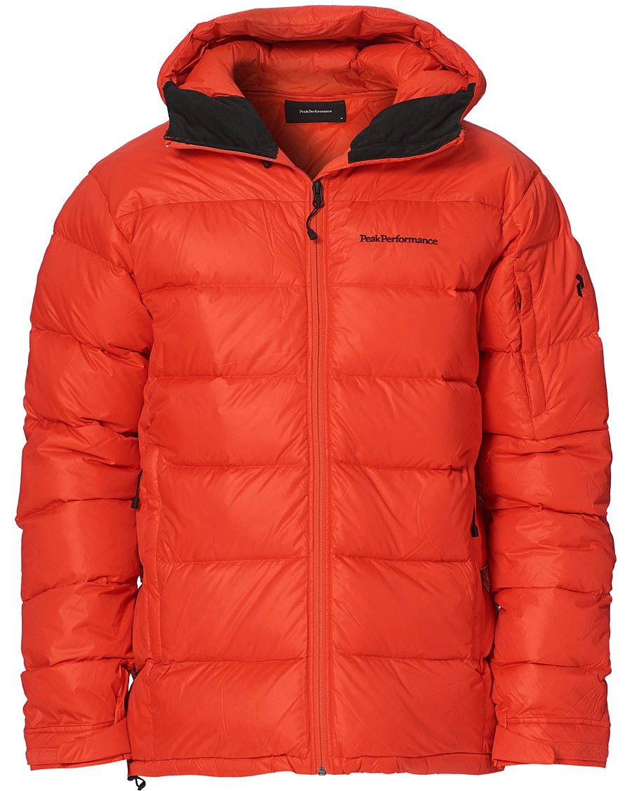 Hombres | Abrigos y chaquetas | Peak Performance | Frost Down Hooded Jacket Racing Red