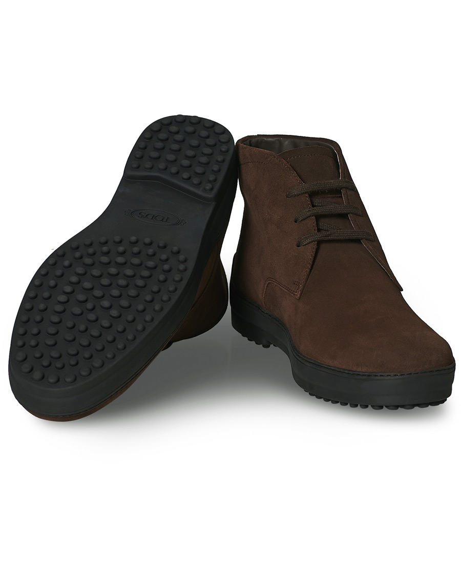 Hombres | Tod's Winter Gommini Boots Dark Brown Suede | Tod's | Winter Gommini Boots Dark Brown Suede