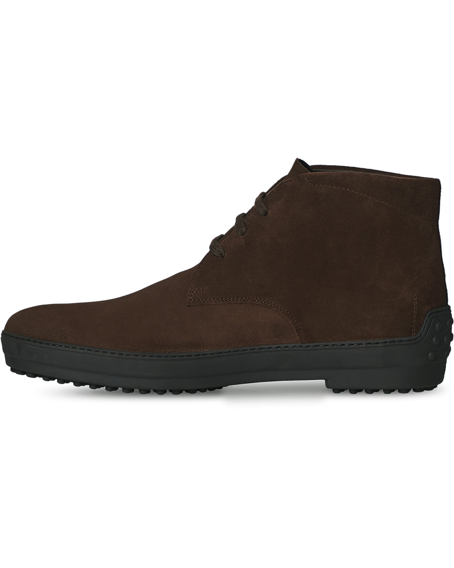 Hombres | Tod's Winter Gommini Boots Dark Brown Suede | Tod's | Winter Gommini Boots Dark Brown Suede