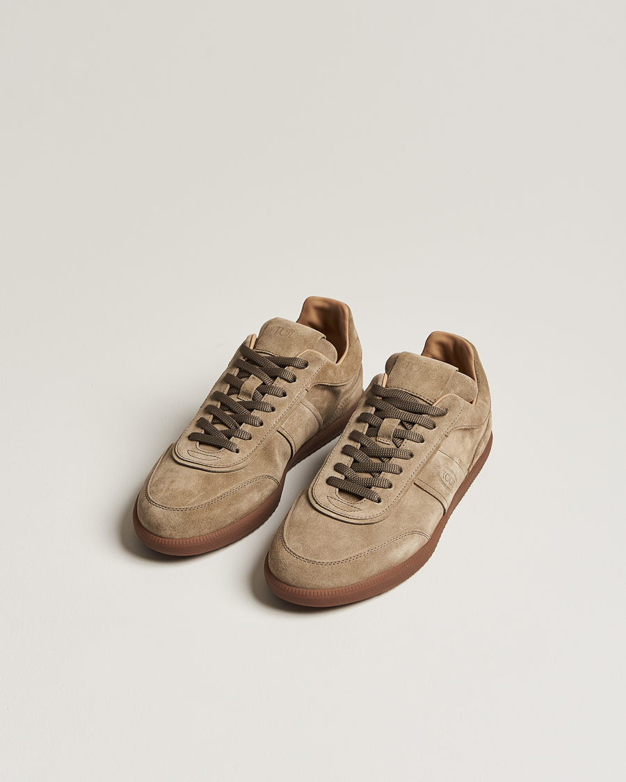 Hombres | Zapatos de ante | Tod's | Cassetta Leggera Sneaker Beige Suede