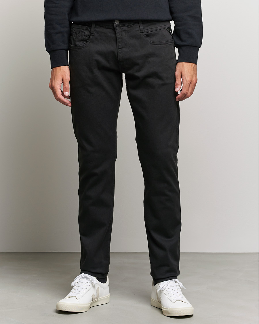 Hombres | Pantalones | Replay | Anbass Hyperflex X.Lite 5-Pocket Pants Black