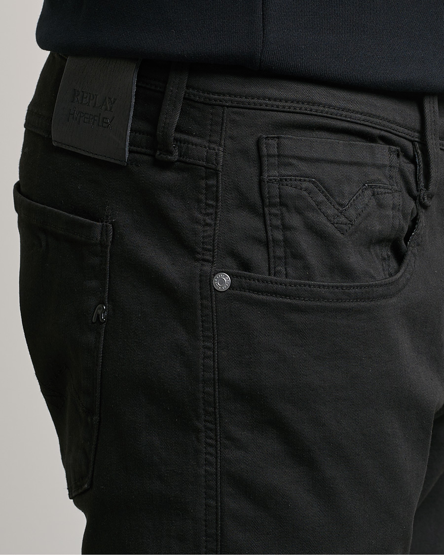 Hombres | Pantalones | Replay | Anbass Hyperflex X.Lite 5-Pocket Pants Black