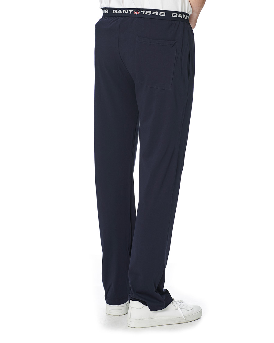 Hombres | Pantalones | GANT | Retro Shield Jersey Pants Evening Blue