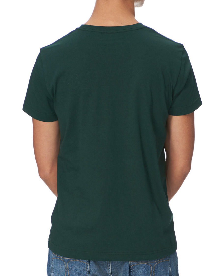 Hombres | Camisetas | GANT | Archive Shield Logo Crew Neck Tee Tartan Green